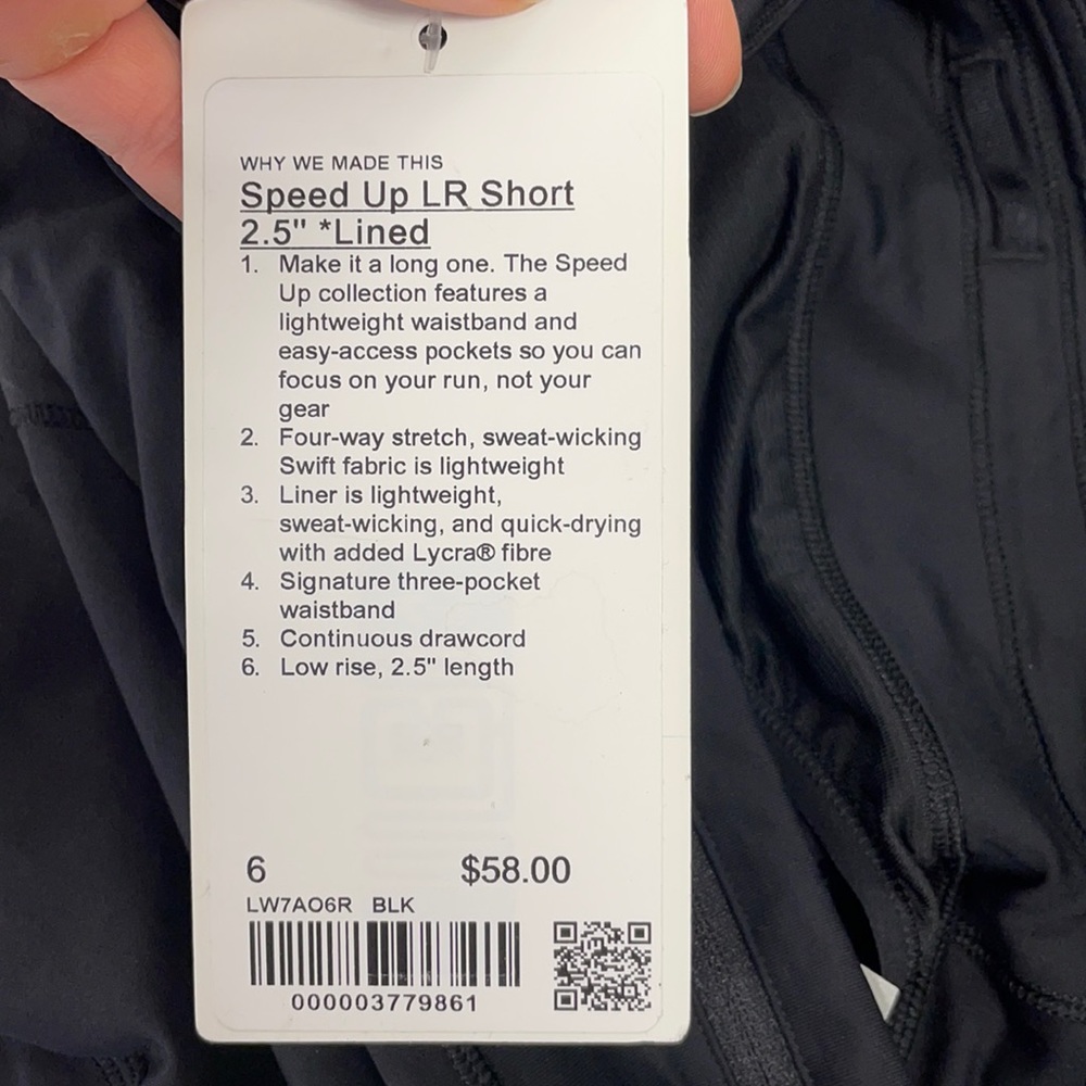 Lulu speed up shorts new